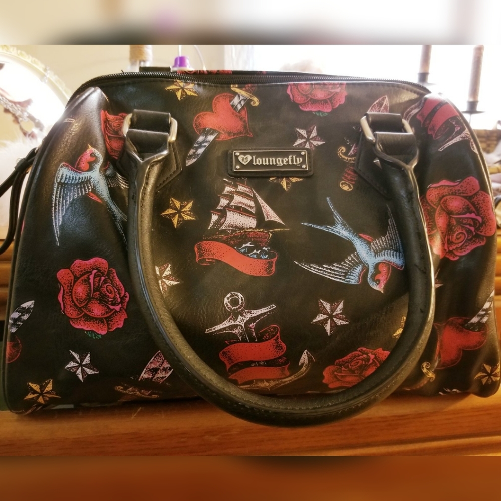 HTF loungefly tattoo rockabilly bag